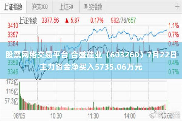 股票网络交易平台 合盛硅业（603260）7月22日主力资金净买入5735.06万元