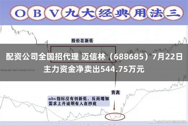 配资公司全国招代理 迈信林（688685）7月22日主力资金净卖出544.75万元