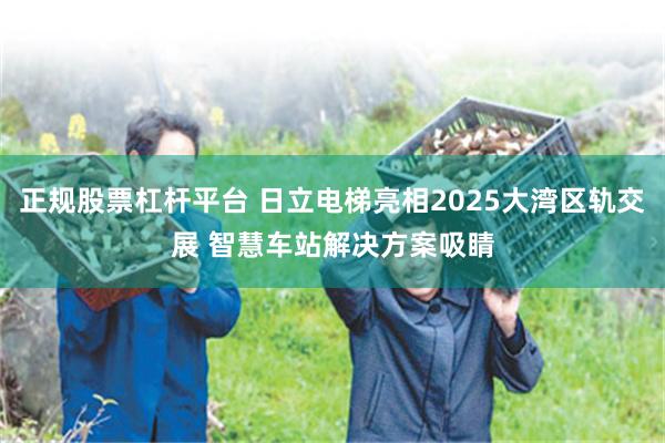 正规股票杠杆平台 日立电梯亮相2025大湾区轨交展 智慧车站解决方案吸睛