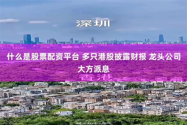 什么是股票配资平台 多只港股披露财报 龙头公司大方派息