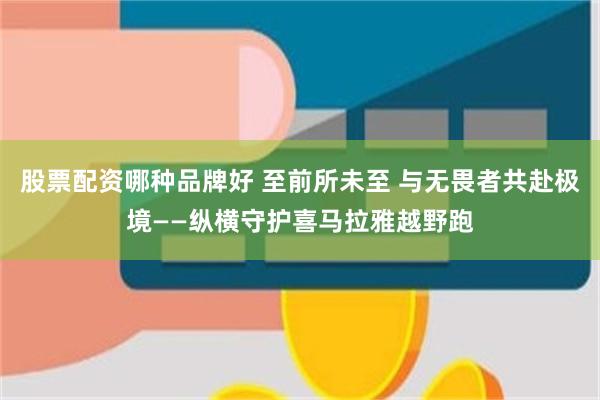 股票配资哪种品牌好 至前所未至 与无畏者共赴极境——纵横守护喜马拉雅越野跑