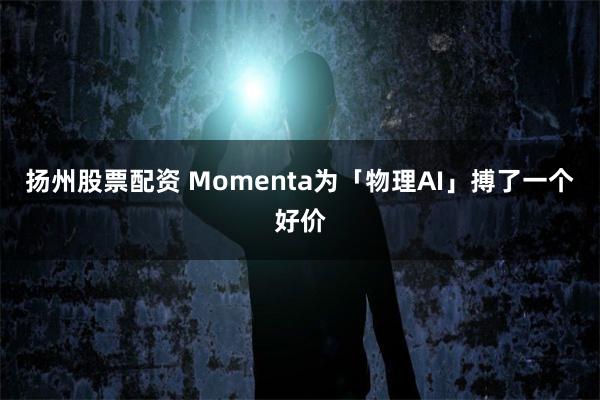 扬州股票配资 Momenta为「物理AI」搏了一个好价