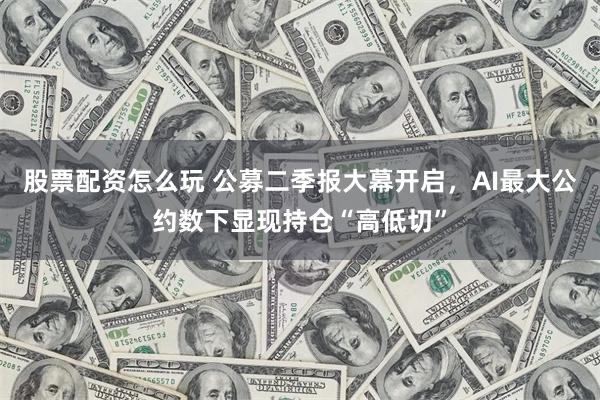 股票配资怎么玩 公募二季报大幕开启，AI最大公约数下显现持仓“高低切”