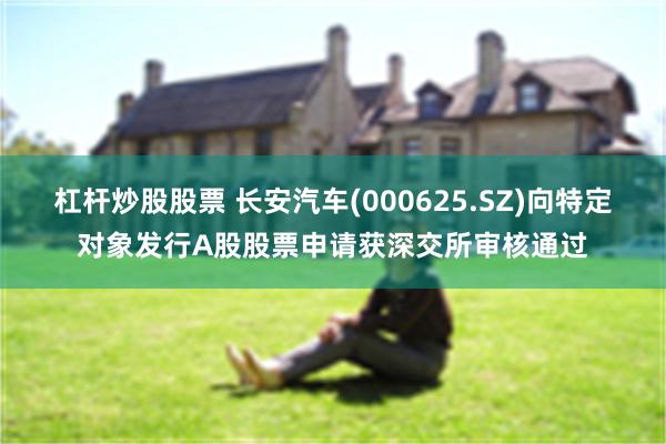 杠杆炒股股票 长安汽车(000625.SZ)向特定对象发行A股股票申请获深交所审核通过