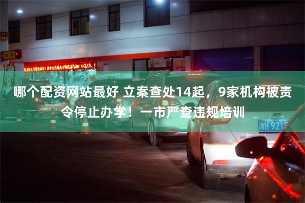 哪个配资网站最好 立案查处14起，9家机构被责令停止办学！一市严查违规培训