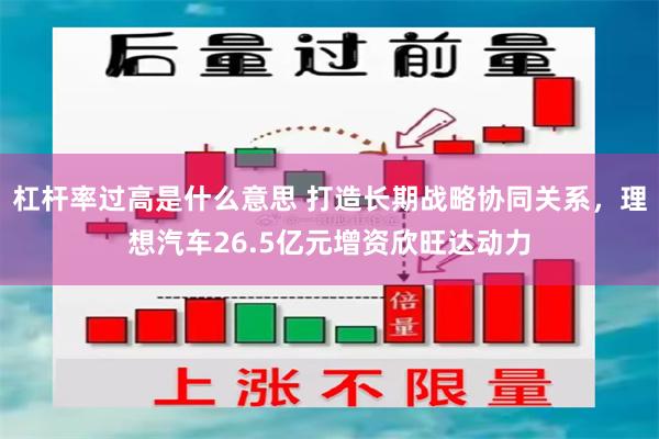 杠杆率过高是什么意思 打造长期战略协同关系，理想汽车26.5亿元增资欣旺达动力