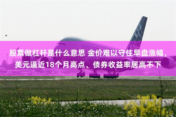 股票做杠杆是什么意思 金价难以守住早盘涨幅，美元逼近18个月高点、债券收益率居高不下